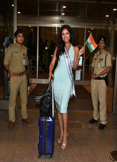 Vartika Singh leaves for Miss Universe 2019