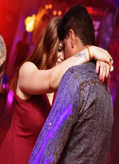 Revellers attend a spookiest party