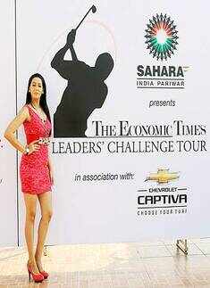Ragini at ET's Golf tour