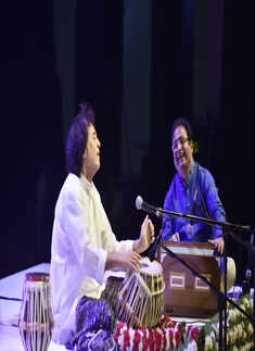 Ustad Zakir Hussain and Ajay Jogalekar
