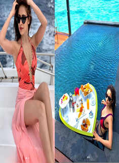 Holiday pictures: Nushrat Bharucha relishes 'Floating Breakfast' in Maldives