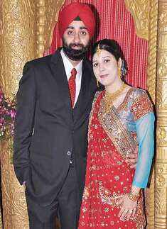 Satvinder and Simrat's reception party