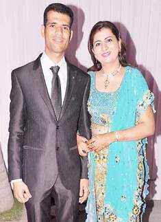 Yashwant and Nisha's reception party