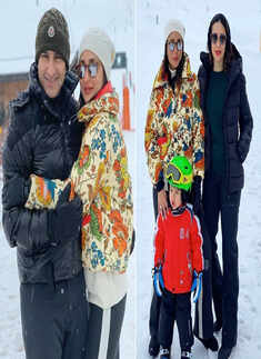 Kareena Kapoor and Saif Ali Khan's holiday pictures from Switzerland go viral