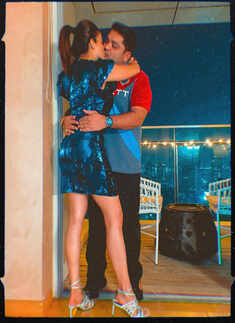 Nehha Pendse shares a passionate kiss with fianc&eacute; Shardul Bayas, picture goes viral