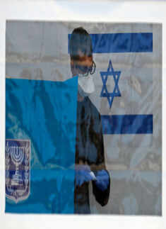 These pictures show how Israelis vote amid coronavirus fears