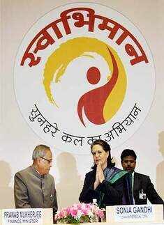 Sonia Gandhi at 'Swabhimaan' launch