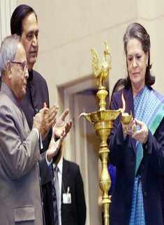 Sonia Gandhi at 'Swabhimaan' launch