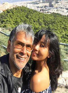 Milind Soman and Ankita Konwar pictures