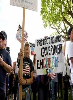 In pics: Anti-lockdown protests around the world