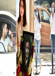 Ranbir Kapoor, Alia Bhatt, Shweta & Navya Nanda & others attend Rishi Kapoor&rsquo;s prayer meet, see pictures