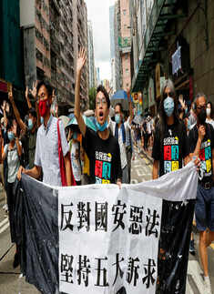  40 pictures from Hong Kong protests over China security law
