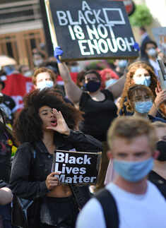 Anti-racism protest held in London