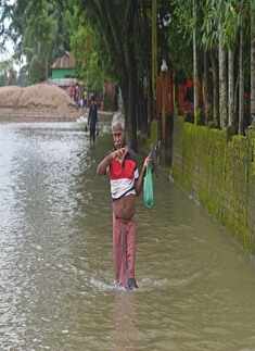 Catastrophic heavy floods in Bangladesh displace millions