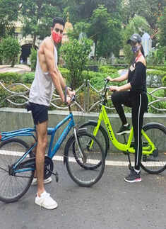 Sara Ali Khan enjoys cycling with brother Ibrahim amid lockdown