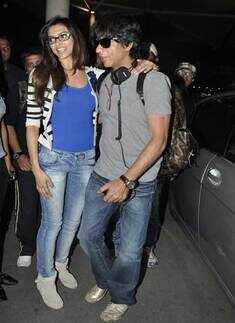 SRK, Deepika, Juhi spotted at airport