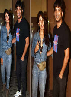 Sushant Singh Rajput and Rhea Chakraborty pictures