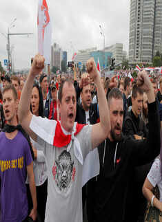 Massive protest against Lukashenko in Belarus