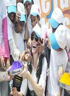 Yana Gupta @ Holi event