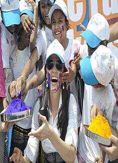 Yana Gupta @ Holi event