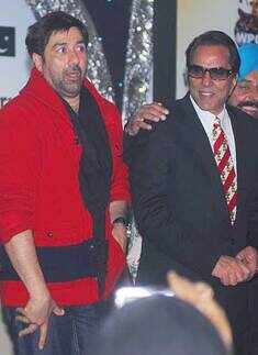 Sunny with dad Dhamendra