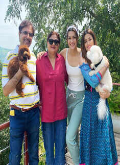 Kriti Sanon and her sister Nupur Sanon are enjoying their much-needed vacation