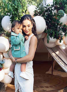 Adorable pictures from Amy Jackson's son's birthday celebration