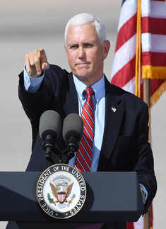 US Vice President Mike Pence holds campaign rally in Nevada