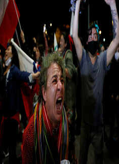 Chileans vote by millions to tear up Pinochet's constitution