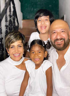 Mandira Bedi adopts a baby girl, shares candid photos