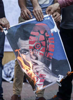 Protests intensified against French president Emmanuel Macron