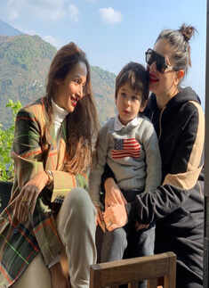 Malaika Arora soaks in sun with Kareena Kapoor & Tamiur during Dharamshala vacay
