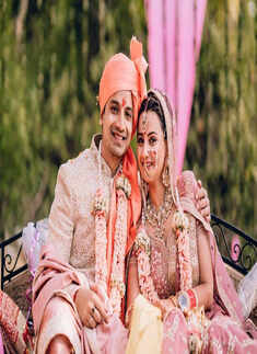 Lovely pictures from Priyanshu Painyuli and Vandana Joshi&rsquo;s intimate wedding ceremony