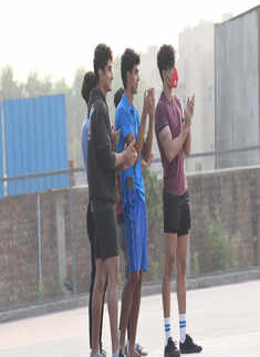 Top 3x3 basketball players in action at an event