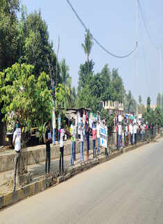 Fishermen protests against Wadhvan Jetty