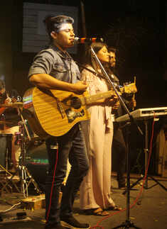 City youngsters enjoyed this evening of open mic