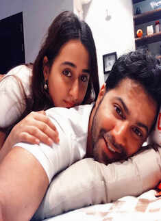 Varun Dhawan & wife Natasha Dalal cuddle for this cosy picture