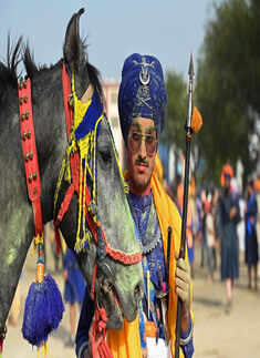 Sikh devotees celebrate Hola Mohalla festival