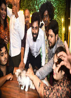 'Cooku with Comali' fame Ashwin and Bala attend the launch of pet cafe