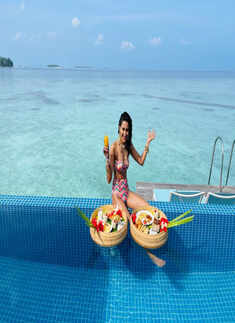 Bewitching pictures of Erica Fernandes from her new pool photoshoot