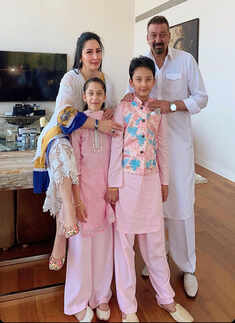 Inside pictures from Sanjay Dutt's Eid celebration with Maanayata and kids