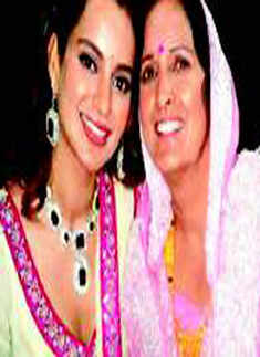 Kangana at her sister's wedding