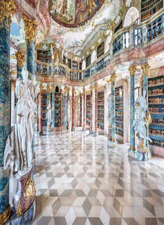 Wiblingen Monastery Library in Ulm, Germany
