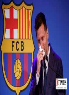 Teary-eyed Lionel Messi bids farewell to FC Barcelona, these photos of the football legend will break your heart