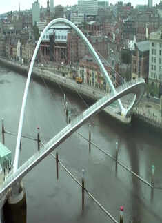 The Gateshead Millennium Bridge, England