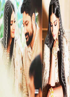 Newly-wed Rhea Kapoor makes for the most beautiful bride in chanderi sari with unique pearl veil