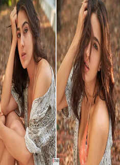 Sara Ali Khan sets the internet ablaze with her stunning pictures in peach coloured bikini