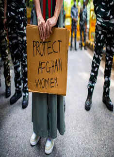 Afghan nationals protest at UNHCR office in Delhi