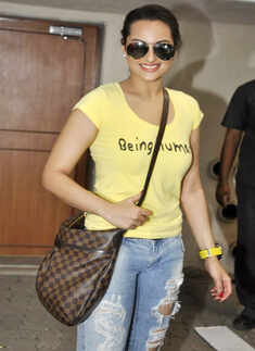 Sonakshi in 'Being Human' Tee