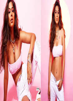 Nia Sharma&rsquo;s latest pictures in a tube top are nothing short of a style statement